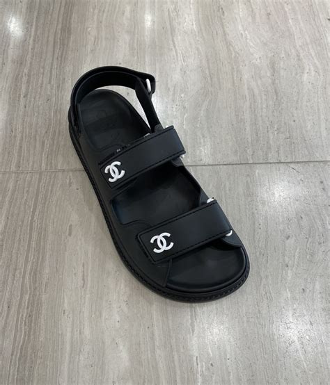 rubber chanel sandals|chanel sandals shop online.